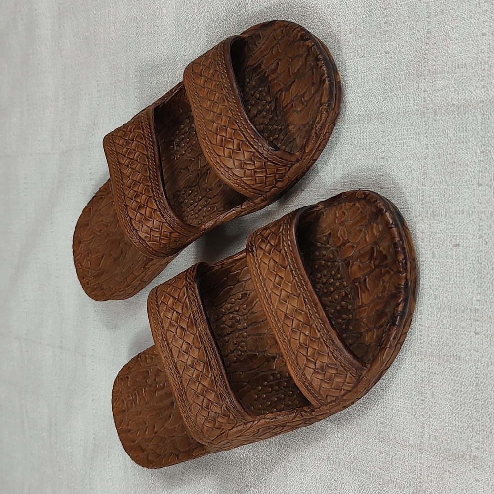 Pali Hawaii Rubber Jandals Unisex Adult Classic Sandals Western Boho Size 9